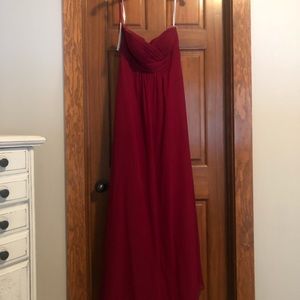 Christina Wu Claret bridesmaid dress, size 6